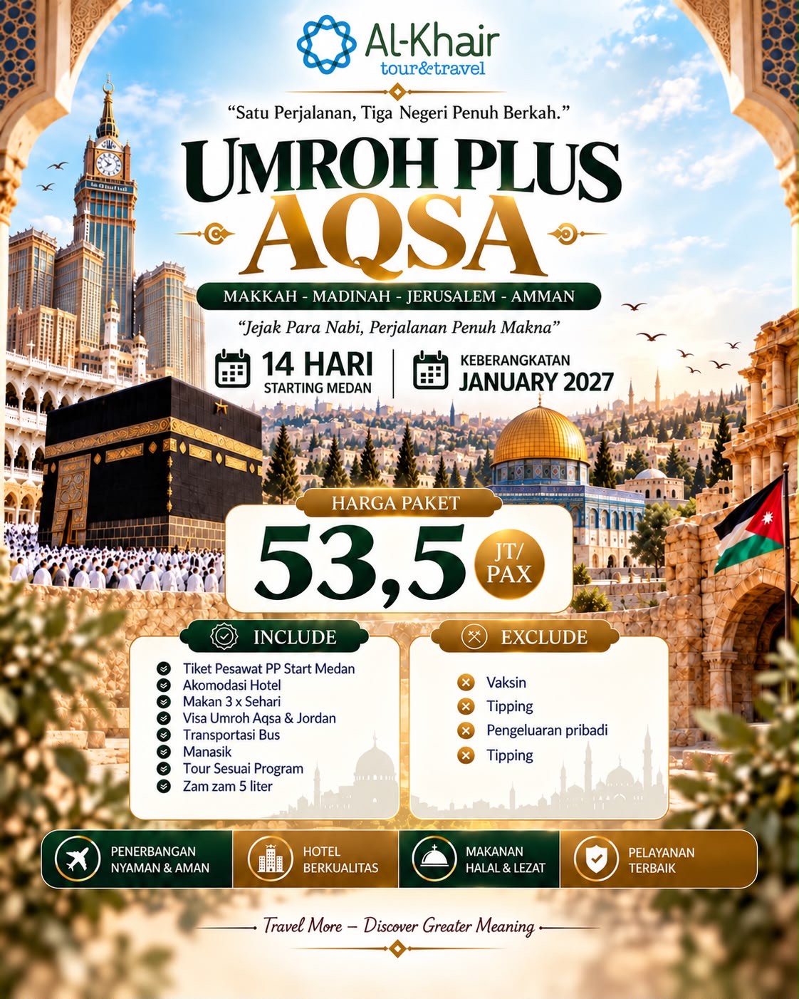 Umroh Plus Aqsa — Januari 2027